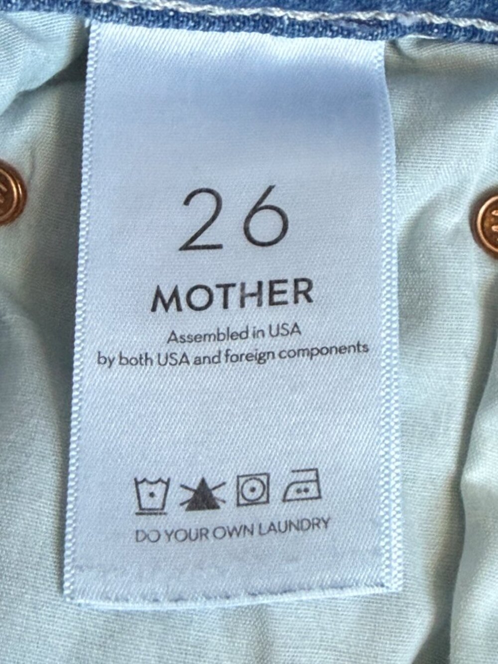 MOTHER High Waisted Rider Ankle Jean, Size 26 - Salt of the Earth Wash - Picture 10 of 14